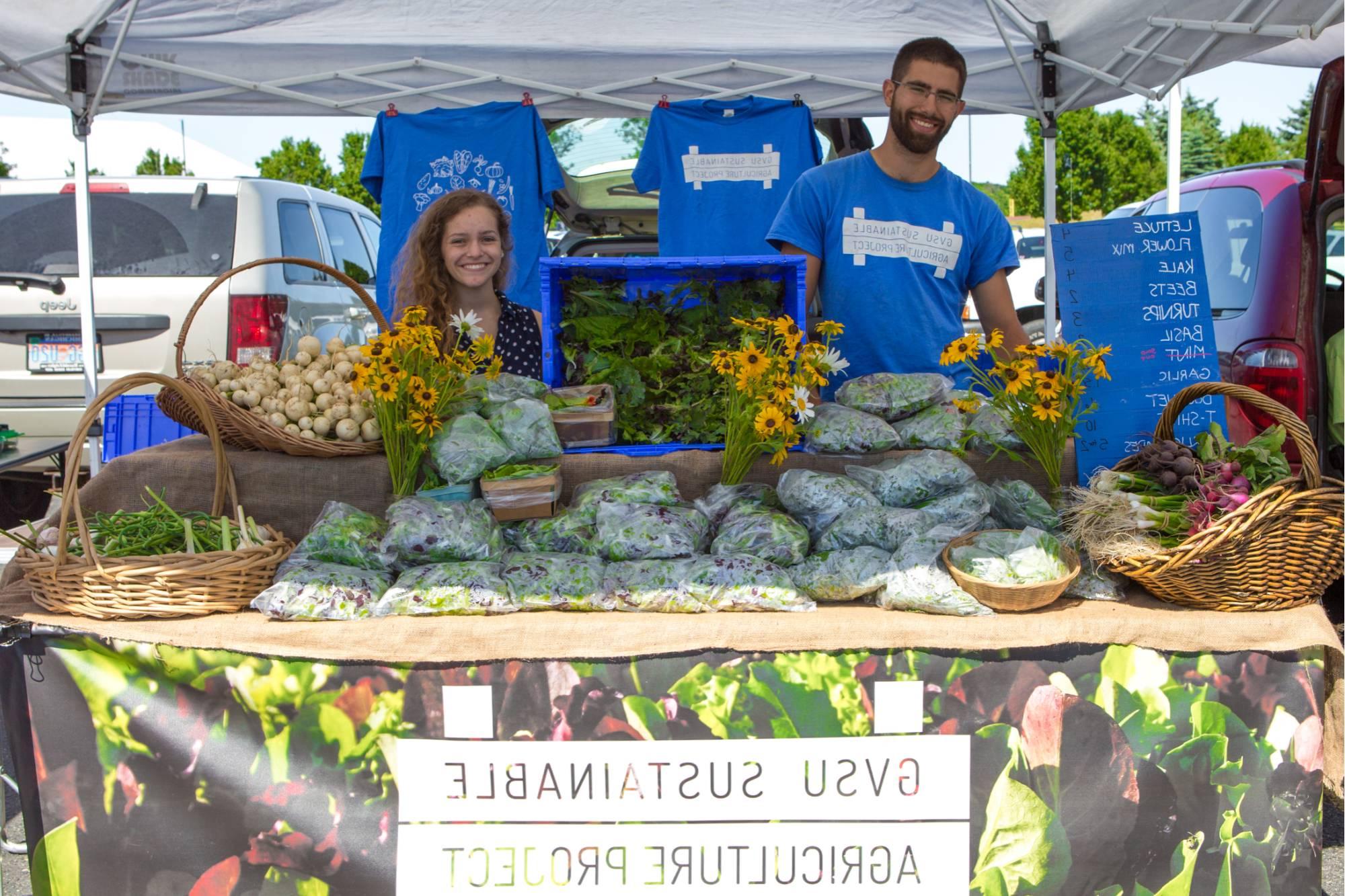 farmers market flower stand